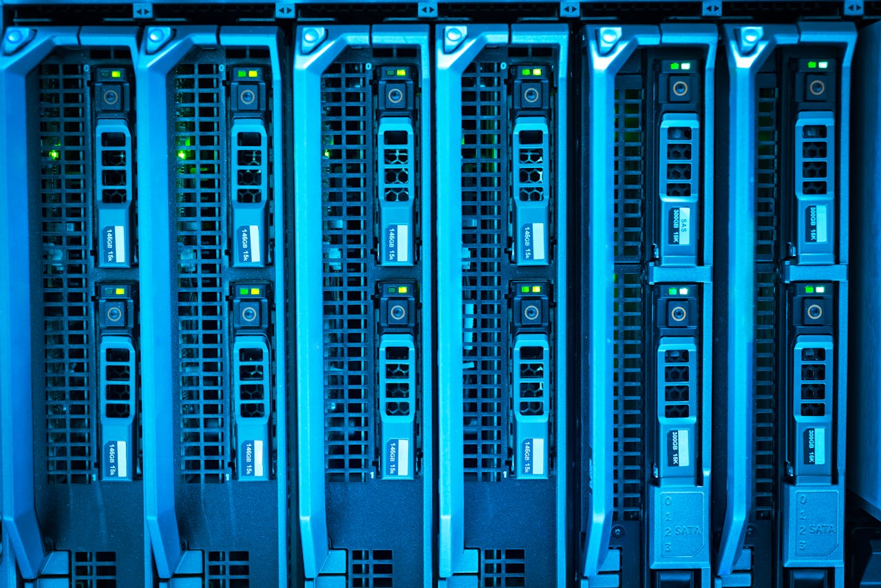 Crafting Captivating Headlines: Your awesome post title goes here Detailed image of illuminated server racks showcasing modern technology infrastructure.